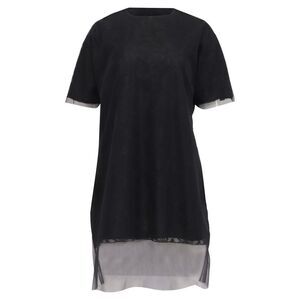 Simone Rocha Lace Mini Dress in Black Silk